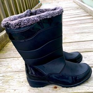 SPORTO waterproof rain boots size 10 black